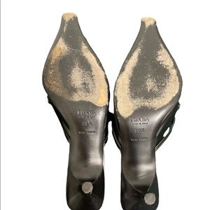 Prada italian leather shoes for women size 381/2 USA size  8.5.